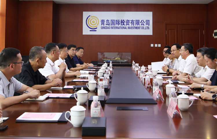 青島市人大常委會黨組副書記、副主任李紅兵帶隊到青島國投公司調研